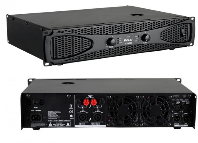GT Series Stable Work Performance Class H High Power 4 Channel Live Sound Professional Power Amplifier