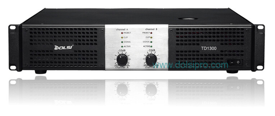 China Double channel 2U 1300W at 8 ohms 2000W at 4 ohms Power Amplifier TD1300 supplier