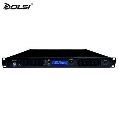 China High quality 1 Unit Class-D DSP Digital Power Amplifier with display screen supplier
